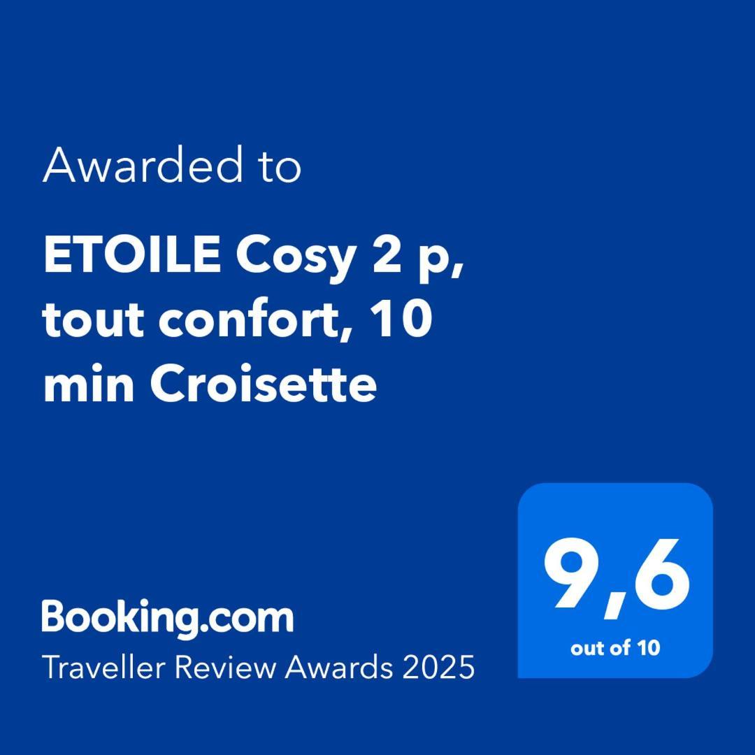 Etoile Cosy 2 P, Tout Confort, 10 Min Croisette Cannes Exterior photo